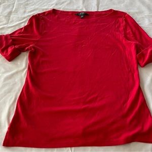 Lauren By Ralph Lauren Red Top, Sz L